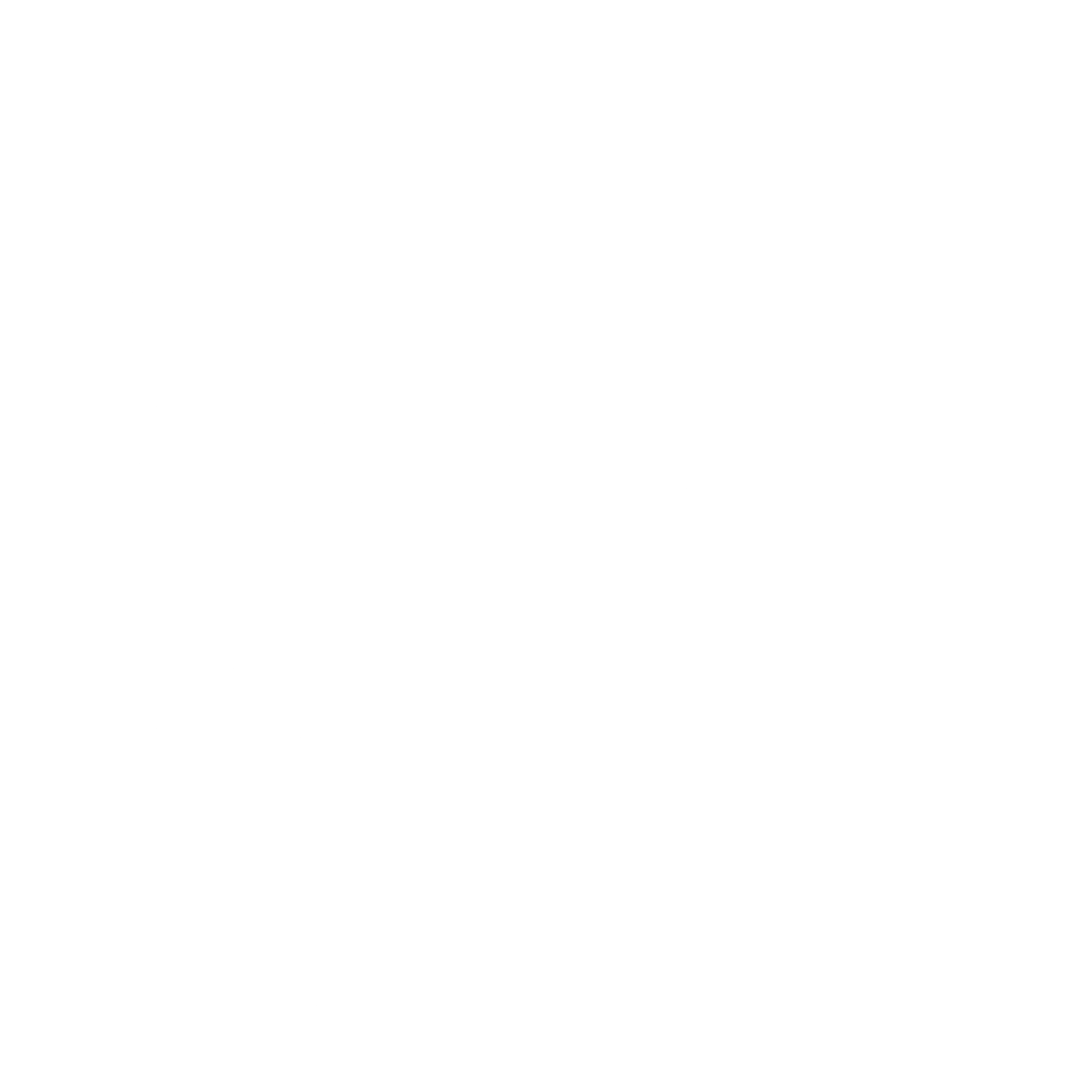 White logo with a green background